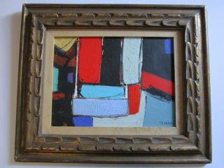Hunt Signed Vintage Contemporary Painting Modernism No Objective Abstract Pop