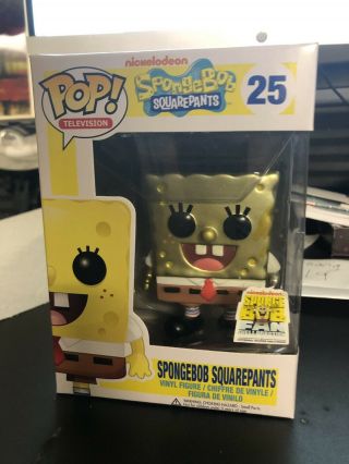 Funko Pop Metallic Spongebob 25 Rare Grail