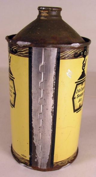 Vintage Old Topper Snappy Ale Quart Cone Top Beer Can Rochester Brewing Co.  N.  Y. 2