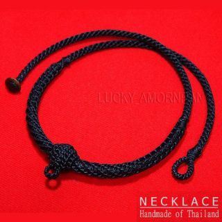 26 " Necklace Rope Wax Handmade Thai Style Buddhist Amulet Pendant Hang 1 Hook 3