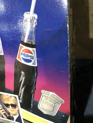 Vtg 1991 NIB Nasta FBI Jr.  Pepsi Bottle Walkie - Talkies,  w/Badge 3