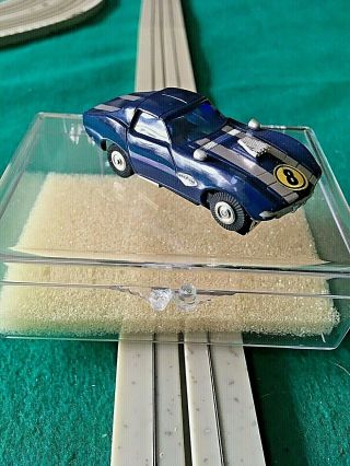 Bachmann Ho Slot Car,  1974 Corvette Fast Back 5501,  Dark Blue,  Very Rare,  Vtg.