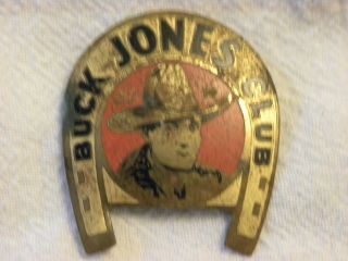 1940s Buck Jones Metal Pin Badge