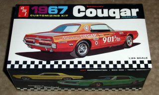 52 Year Old Amt 1967 Cougar 3in1 Customizing Kit - 100 & Unbuilt