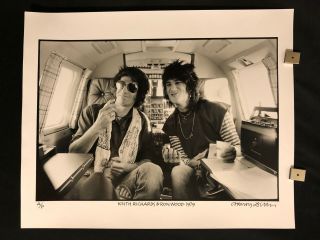 Henry Diltz Rare Rolling Stones 16x20 Signed Ap Photo Photograph Keith Richards