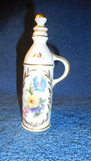 French Perfume Bottle Porcelain Vintage