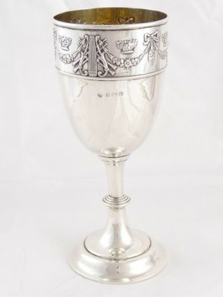 Quality Antique Edwardian Solid Sterling Silver Goblet Cup 1907 178 G
