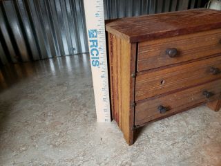 Antique Miniature Wooden Chest of Drawers 3