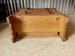 Antique Miniature Wooden Chest of Drawers 4