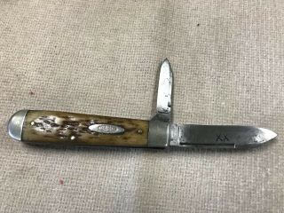 Vintage Case Bros Little Valley,  N.  Y.  Stag 2 Blade Knife