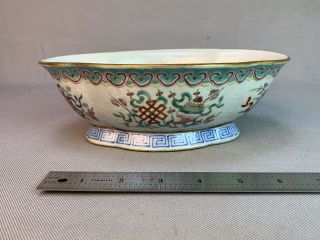 Antique Straits Peranakan Nyona Chinese Famille Rose Porcelain Bowl Republic