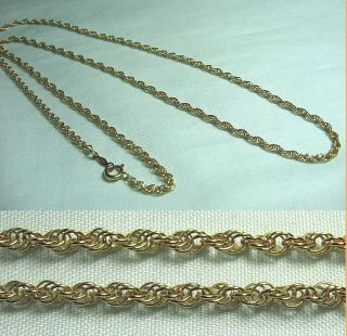 14k Gold Chain Necklace 7.  7 Grams 24 " Long