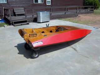 Vintage Broccoli " B " Class Racing Outboard Runabout