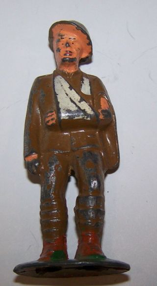 Vintage Barclay - Manoil Toy Army Soldier Figure - Infantry Injured With Sling 4