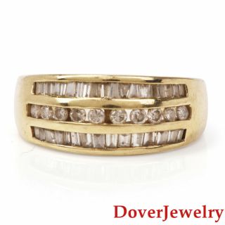 Estate Diamond 14k Yellow Gold Heart Cluster Ring 5.  0 Grams Nr