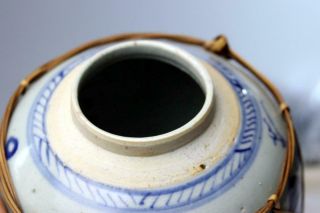 Antique Chinese Ginger Jar Blue and White 7