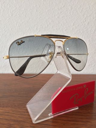 Vintage Ray Ban Bausch And Lomb Precious Metals Gray Ultra Gradient 58mm