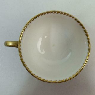 EXCEPTIONAL ANTIQUE MEISSEN PORCELAIN CABINET CUP & SAUCER C.  1880 3