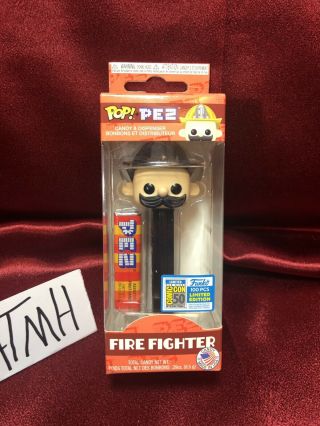 In Hand Sdcc2019 Funko Fire Fighter Ultra Rare Pez Only 100 Gift From Ceo