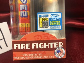 In Hand SDCC2019 Funko Fire Fighter ULTRA RARE Pez Only 100 Gift From CEO 2