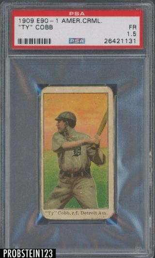 1909 E90 - 1 American Caramel Ty Cobb Detroit Tigers Hof Psa 1.  5 Rare