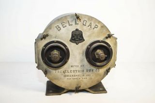 Very Rare Bell Gap Quenched Rotary Spark Gap For Wireless Telegraphy.  Impressive