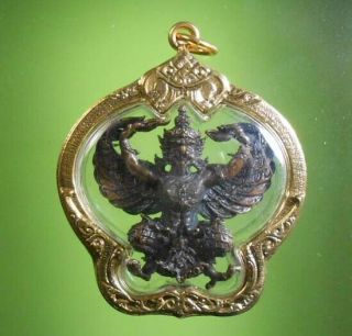 Perfect Old Amulet Garuda Lp Warah Very Rare From Siam
