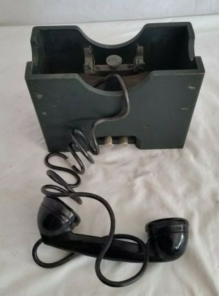 WWII Navy A.  B.  Portable Telephone System Type - MCT - 1 Bureau Yards & Docks U.  S.  N. 8