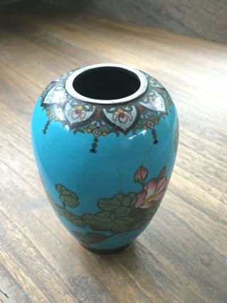 19th C Japanese Cloisonné Vases Meiji Period