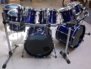 Vintage Premier 8 Pc Drumset In With Gibralter Mounting Rack