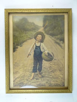 Antique Whistling Boy Rudolf Eickemeyer Photograph Print Campbell Prints Vintage