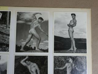 Physique Photography,  Rare Male Nude Series,  Model Show Card One of a Kind 11x14 3