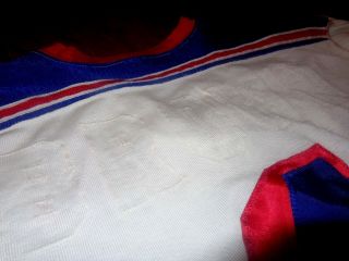 1960s YORK RANGERS VINTAGE DURENE COSBY HOCKEY JERSEY 70s DUREEN GAME 10