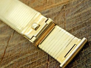 Vintage Pre - Owned Forstner Watch Band Gold Filled 19mm Long Nasa Style