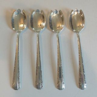 Set/4 Towle Candlelight Sterling Silver Ice Cream Spoons,  90 Grams