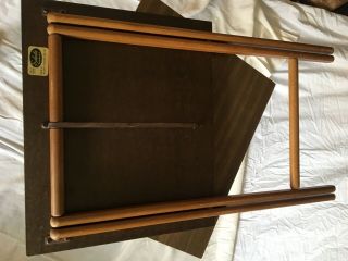 Vintage Art Deco Scheibe Set Of 4 TV Folding Trays With Stand 8