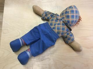 Antique 1930s Raggedy Andy Molly - E Outfitters Cotton Rag Doll One Owner 3