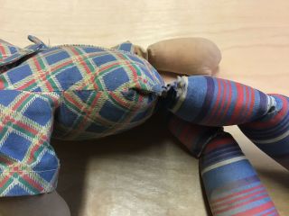 Antique 1930s Raggedy Andy Molly - E Outfitters Cotton Rag Doll One Owner 9