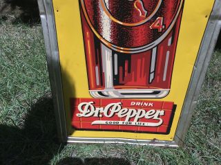 RARE LARGE VINTAGE 1940 ' s DR PEPPER SODA BOTTLE 54 