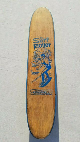Vintage Skateboard Arandell The Surf Roller 1960 