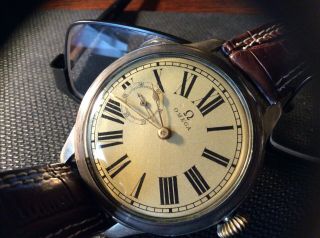 Vintage Omega Watch - Converted From 1910 - 20 Pocket Watch,  Running