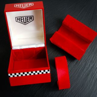 Heuer Vintage Carrera Viceroy 1960s Red Racing High Top Watch Box Rare Collecti