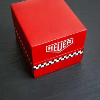 HEUER Vintage Carrera Viceroy 1960s Red Racing High Top Watch Box Rare Collecti 2