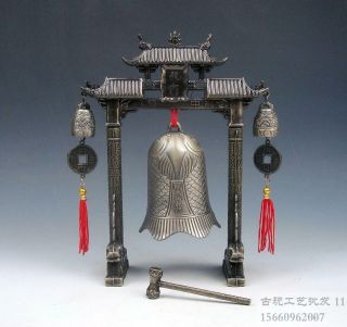 Chinese Bronze Ornaments,  Dragon Bell Chimes Pendant Liyudiaolongmen,  Single