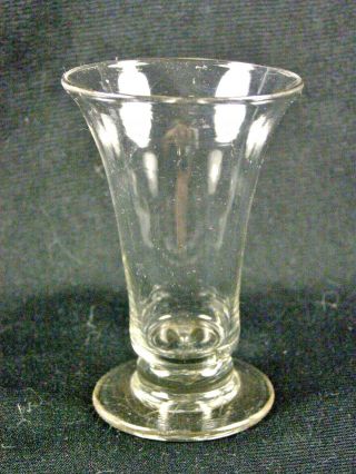 Antique Early 19thc English Flint Dram Glass