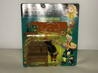 Rare Hasbro 1967 Storykins Pinocchio On Card With Record