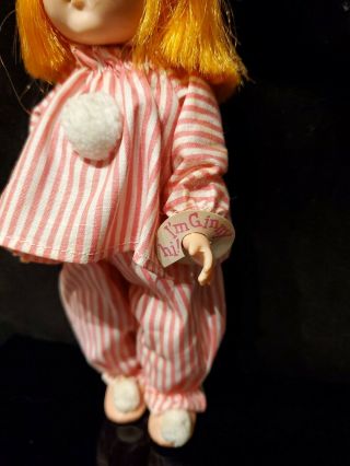 Vtg 1960 Tagged Vogue Ginny Wee Imp Doll In Pajama Set Gorgeous 2