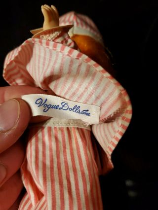 Vtg 1960 Tagged Vogue Ginny Wee Imp Doll In Pajama Set Gorgeous 6