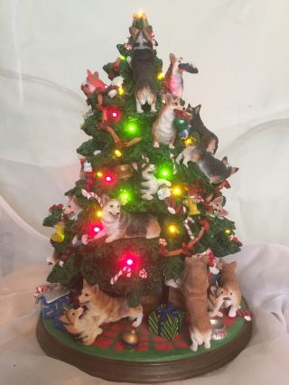 Danbury Corgi Christmas Tree | Light Up | Retired | Rare | Dog