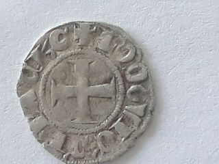 France Crusader Louis Of Burgundy 1313 Silver Coin Byzantine Period Xt - Rare